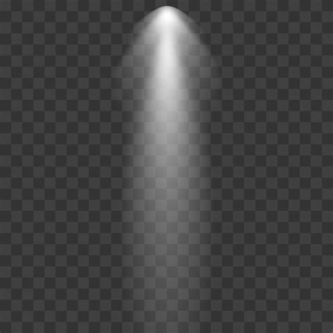 Premium PSD | A bright light on a transparent background