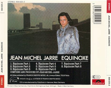 The First Pressing CD Collection: Jean-Michel Jarre - Equinoxe