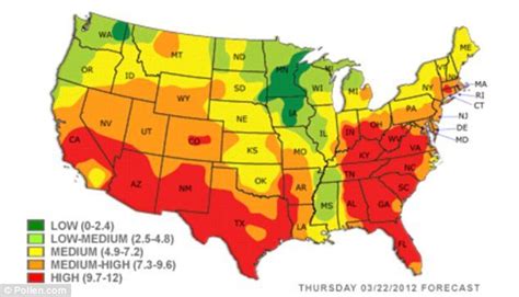 Map Of the United States: Air Quality Map Of The United States