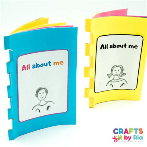 All about me printable book with free templates - Crafts By Ria