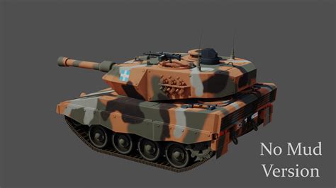 Stylized Leopard 2 German Greek Camouflage 3D - TurboSquid 2090596