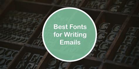 Email Typography: 5 Best Fonts for Writing Sleek and Professional ...