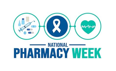 Premium Vector | October is national pharmacy week background template holiday concept ...