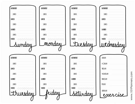 Food diary template | Free Printable | Track food and water intake