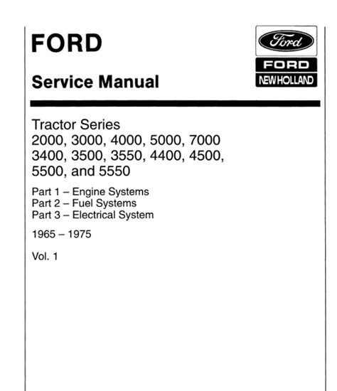 Ford Tractor Series 4000, 4400, 4500 Service Manual