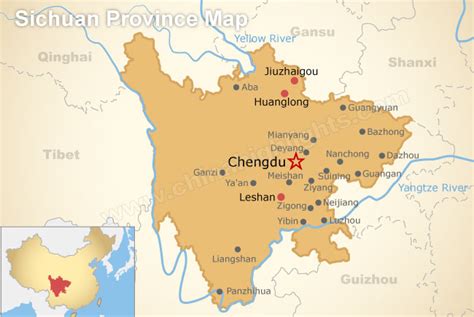 Sichuan Map, Where is Sichuan Located?