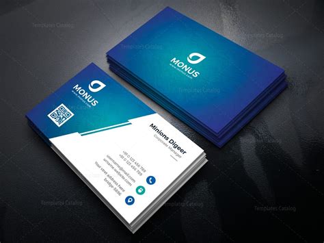 Lagoon Professional Corporate Business Card Template 000946 - Template Catalog