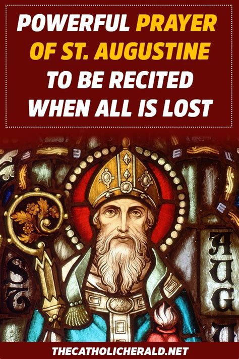 Powerful Prayer of St. Augustine to be Recited When All is Lost. # ...