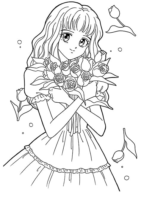 Anime Coloring Pages For Kids - Coloring Home