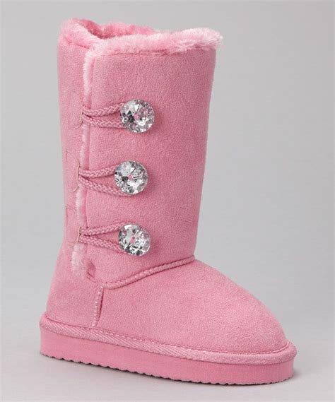 Take a look at this Light Pink Embellished Sueded Boot on zulily today ...