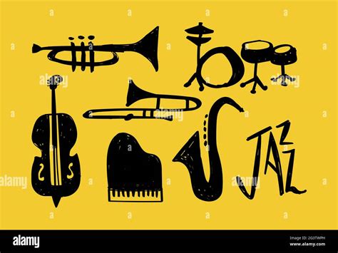 Cartoon Jazz Instruments