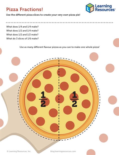 Pizza Fractions Printable! | Pizza fractions, Fractions, Learning fractions