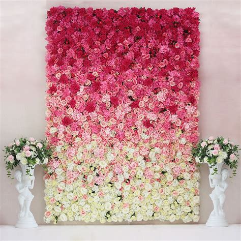 Artificial Flowers Wall for Wedding and Events Background | Flower wall, Flower wall decor ...