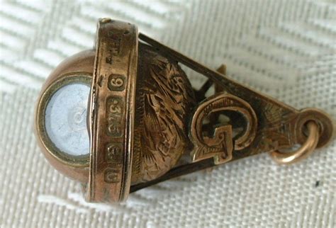 Lovely vintage 9ct Gold early Victorian Masons Masonic Swivel compass watch fob | Compass watch ...