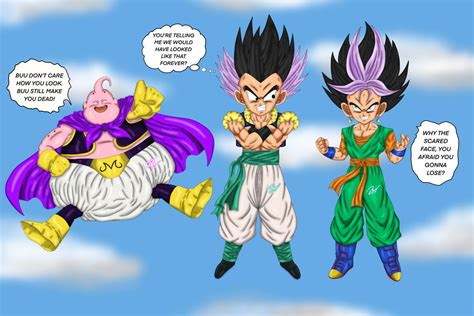 Gotenks Troten Buu Potara Fuse Trunks and Goten by BrandonKuhn24469 on DeviantArt