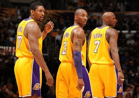 Lakers teammates Ron Artest Kobe Bryant and Lamar Odom.JPG