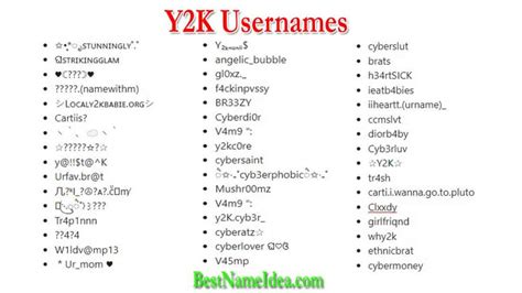 150+ Stylish & Best Y2k Usernames (New Collections) 2024