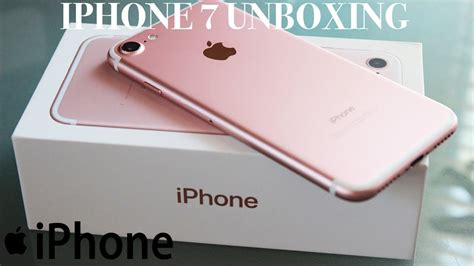 IPHONE 7 ROSE GOLD UNBOXING| FIRST LOOK WATERPROOF - YouTube