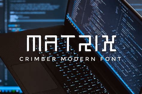 Matrix Font - Technology & Modern | Symbol Fonts ~ Creative Market