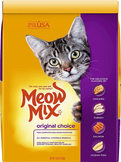 Meow Mix Original Choice Dry Cat Food, 16-lb bag - Chewy.com