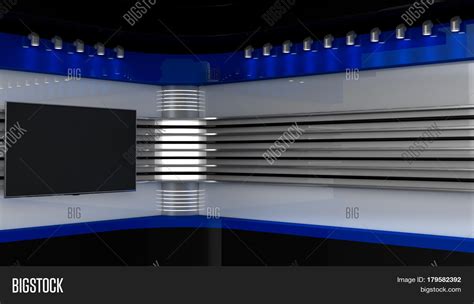 Tv Studio. Red Studio Image & Photo (Free Trial) | Bigstock