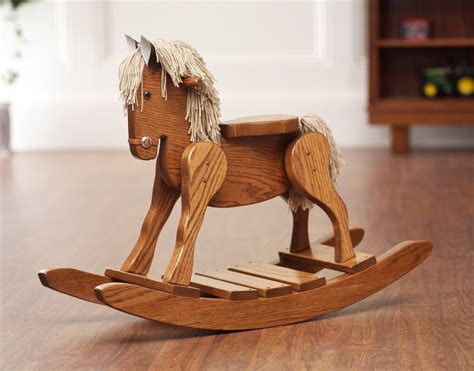 Large Wooden Rocking Horse | Foter