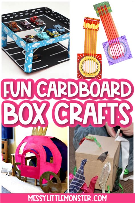 The CUTEST Cardboard Box Crafts for Kids - Messy Little Monster