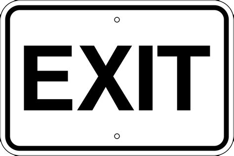 Free Printable No Exit Signs - Free Printable