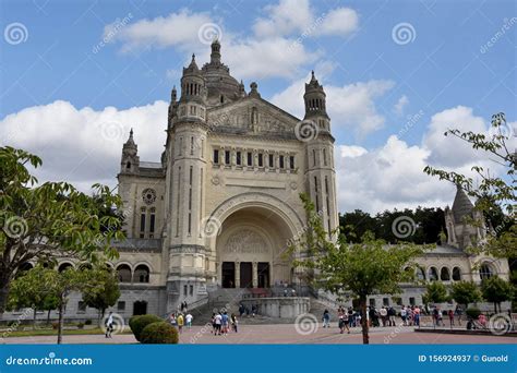 Basilica of Lisieux, Church of Pilgrimage in Normandy Editorial Photography - Image of ...