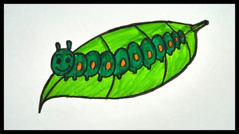 How To Draw A Caterpillar || Drawing For Kids || Coloring For Kids | Drawing for kids, Coloring ...