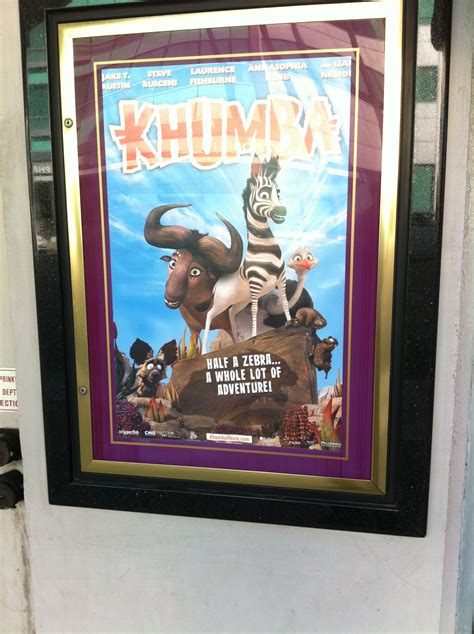 Khumba Poster in Beverly Hills! www.khumbamovie.com | Zebras, Zebra, Poster