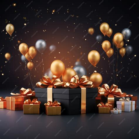 Premium AI Image | Christmas gift boxes with shiny lights background Ai ...