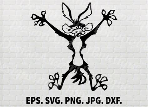 Coyote Cartoon Vector Eps Svgpng - Etsy Finland