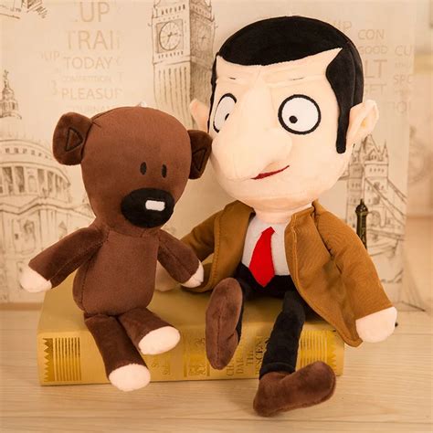 Cute cartoon 1pc 30m Mr Bean teddy bear doll plush toys birthday gifts ...