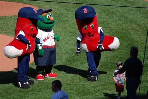 Red Sox mascots, Lefty, Wally, and Righty. | Mascot, Boston red sox ...