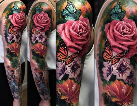 Flower Sleeve Tattoos