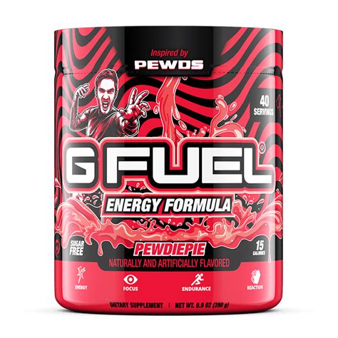 G FUEL Energy Formula | PewDiePie Flavor Tub | Lingonberry