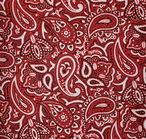 45 Wide Red Bandana Cotton Fabric by the Yard - Etsy