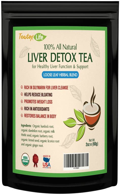 Buy Teatox Life: Liver Detox tea with dandelion root, milk thistle, licorice for al cleanse ...