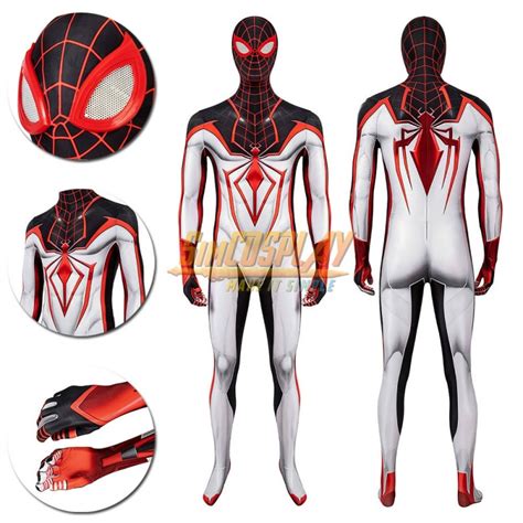 Comerciante labio Alabama spider man white suit Mínimo nudo marcador