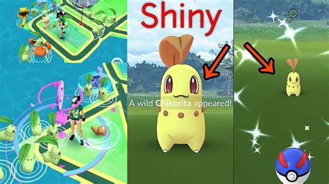 SHINY CHIKORITA COMMUNITY DAY | NEW POKEMON RELEASED IN POKEMON GO ...