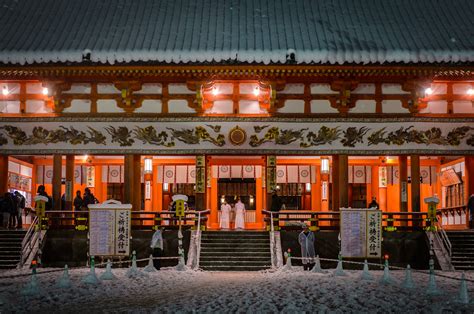 Kyoto Photo: Main Hall At Heian-jingu Shrine In Snow - Inside Kyoto