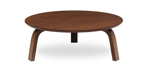 Circular Mid Century Coffee Table / WE Furniture AZF42JMMBPC Mid ...