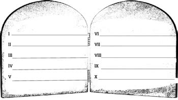 Blank Ten Commandments Template | Card Template