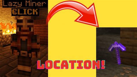 Lazy Miner's PICKAXE LOCATION! - Hypixel Skyblock | Minecraft - YouTube