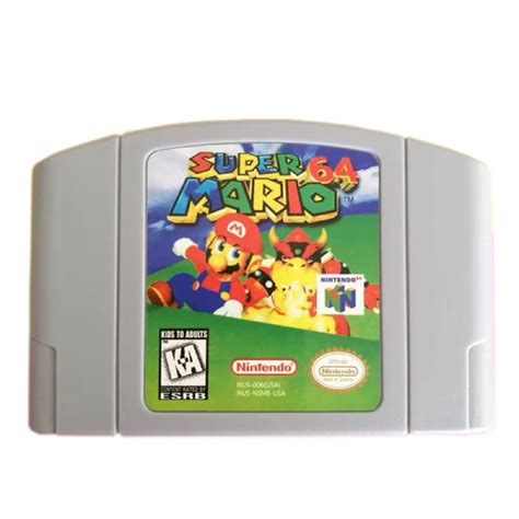 Super Mario 64 Games Cartridge Card for N 64 Us Version - Walmart.com