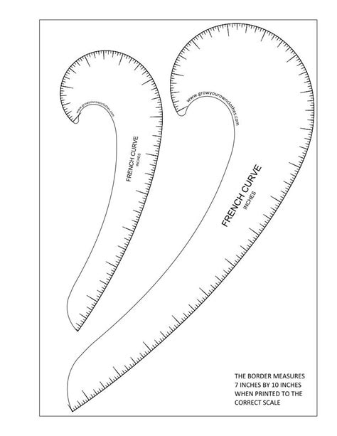 French Curve Printable - Printable Word Searches