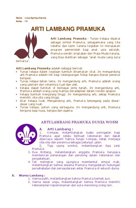 (DOC) Arti Lambang Pramuka | M Cholik - Academia.edu