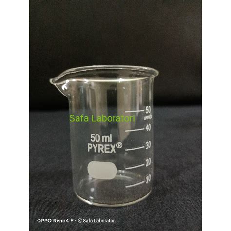 Jual Beaker Glass / Gelas Kimia 50 ml Pyrex Indonesia|Shopee Indonesia