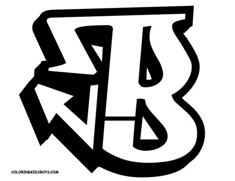 Best Graffiti World: Graffiti Letter B Sketches Design